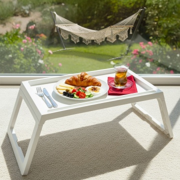 Katlanır Sehpa - Beyaz