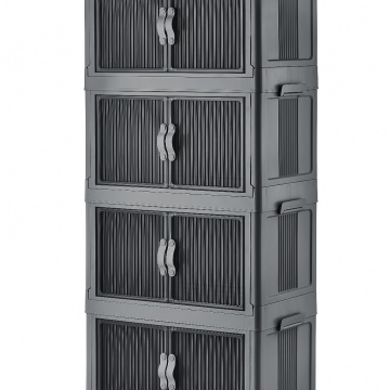 4'lü Portatif Organizer Dolap - Antrasit