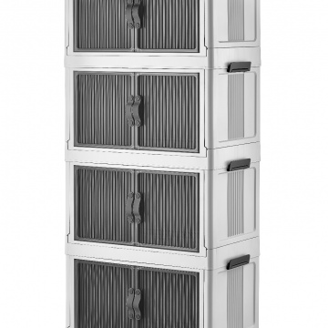 4'lü Portatif Organizer Dolap - Beyaz